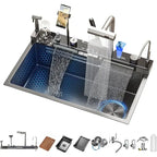 29.5x18 INCH Sink Digital Display Double Waterfall