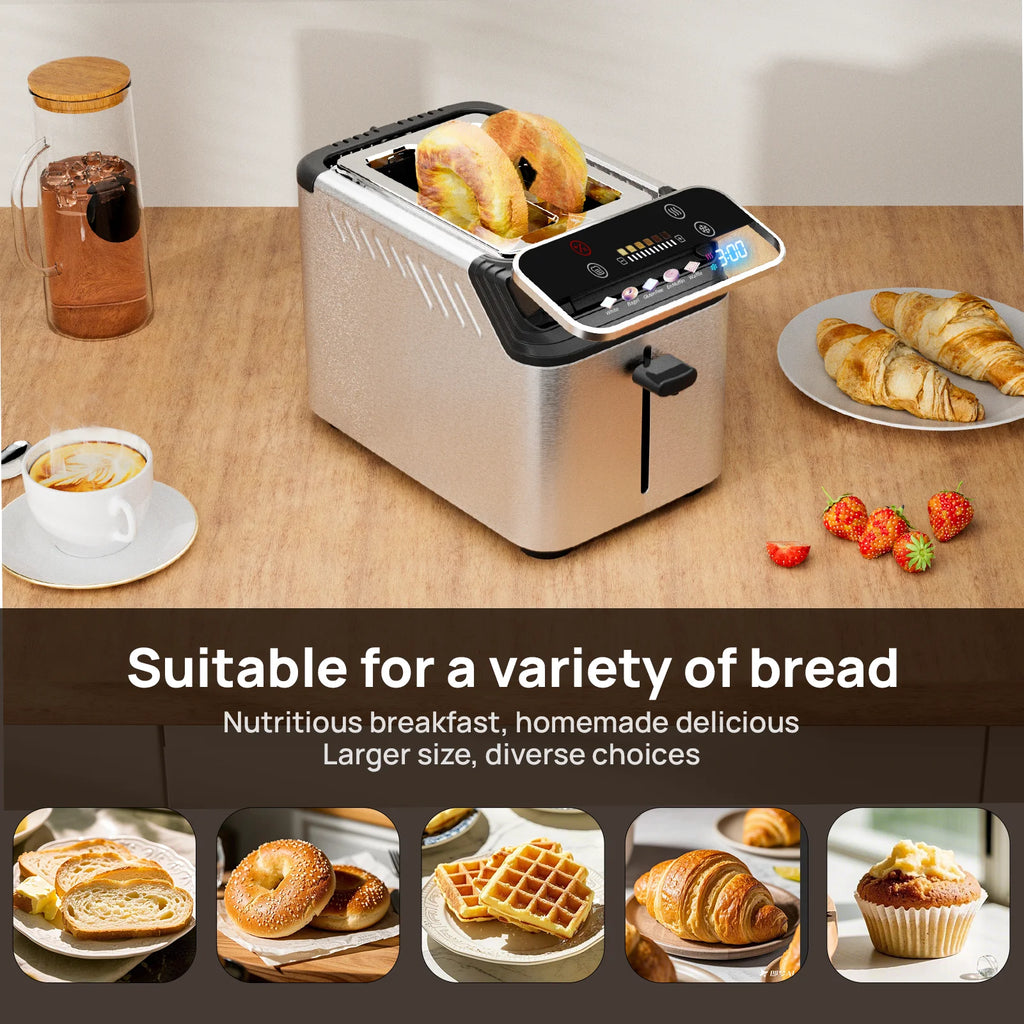 2-slice toaster, Screen And 5 Basic Functions