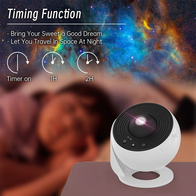 Night Light Galaxy Projector Starry Sky 360° Rotate