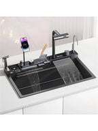 29.5x18 INCH Sink Digital Display Double Waterfall
