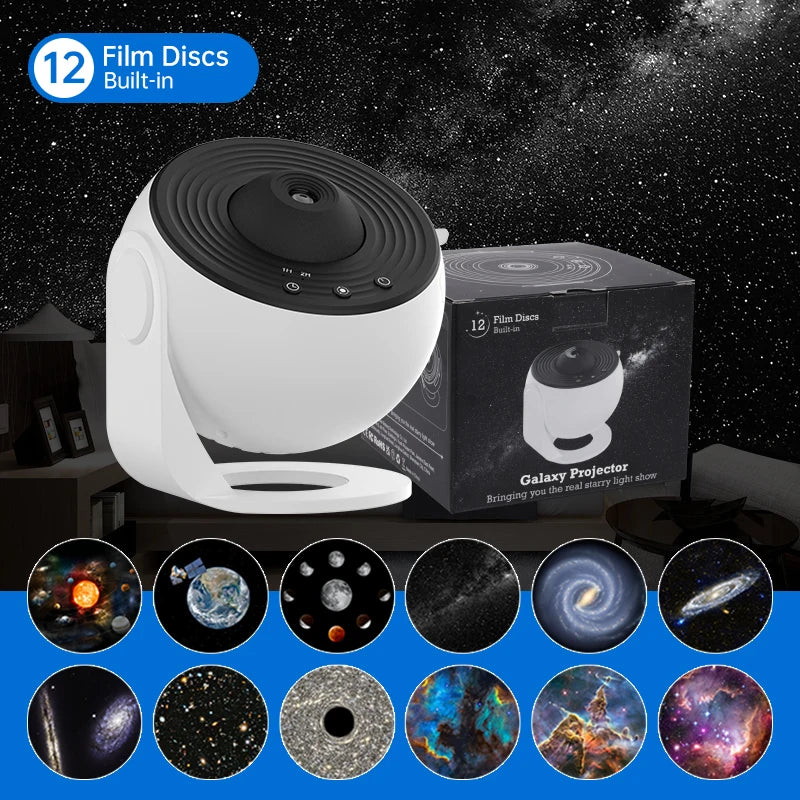 Night Light Galaxy Projector Starry Sky 360° Rotate