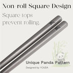 1 Pair Titanium Chopsticks Unbreakable Lightweight