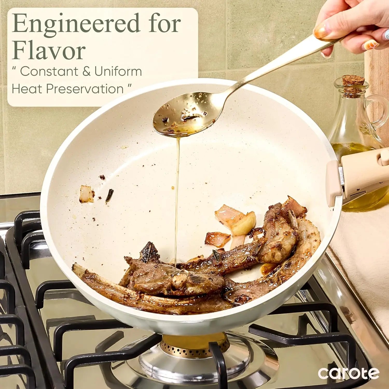 25pcs Set Non Stick, Cookware Dishwasher Safe