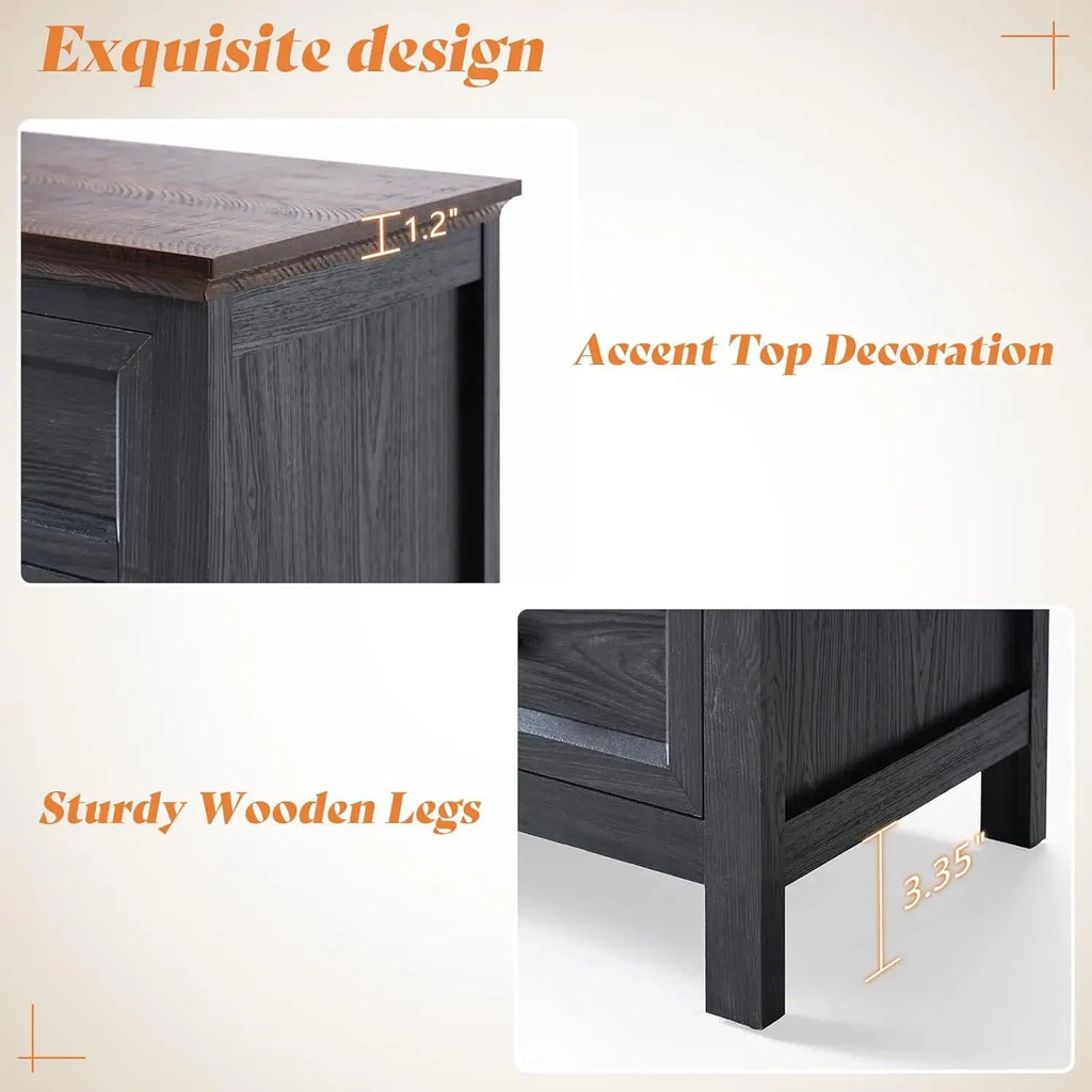 70" TV Stand With 37" 7,Color Fireplace For 80" TVs