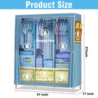 Closet Wardrobe Organizer Storage Rack