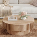 31.5''Round Coffee Table With Storage