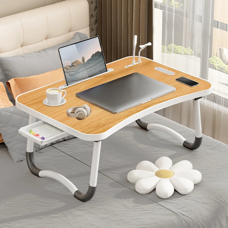 Laptop Desk With USB Light ,Fan, Cup Holder, Tablet Slot