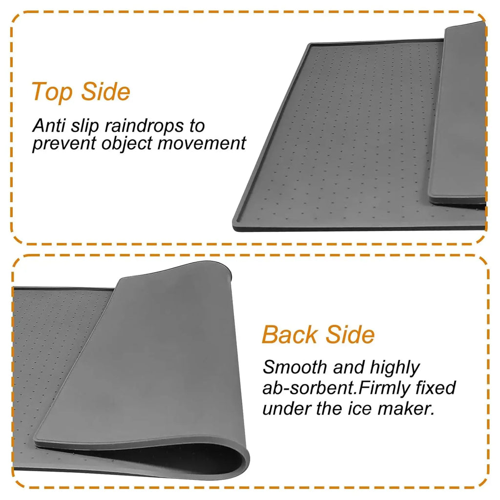 Silicone Ice Maker And Mat 19x12 Inches for Countertop