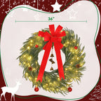 Christmas Wreath With 100 Led Lights