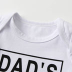 Newborn Infant Baby Boy 3PCS Clothes Set Long Sleeve Letters Printed Bodysuit Top and Pants with Hat Outfits