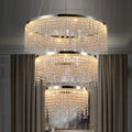 23.6-inch Crystal Chandelier, Dimmable Led Ceiling Lamp