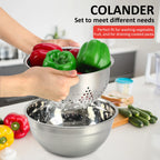 23 Pcs Mixing Bowl Set Baking Stainless