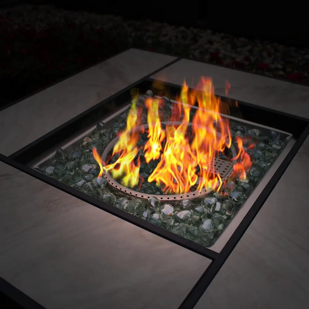 30" Propane Ceramic Tabletop, 50000 BTU Gas Firepit