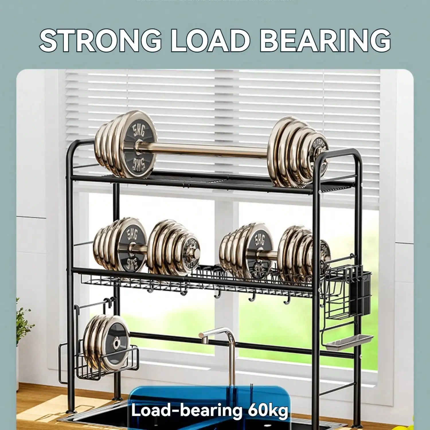 2Tier Over The Sink Dish Drying Rack