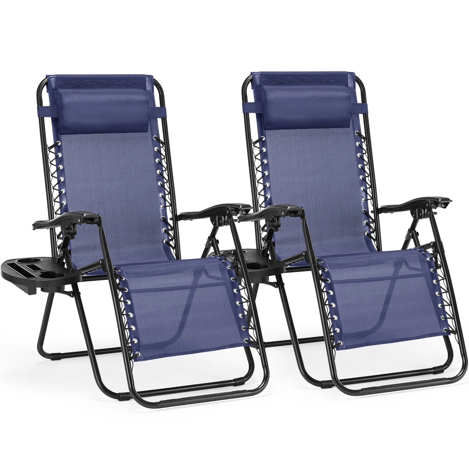 Zero Gravity Set Of 2 Portable Recliner Cup Holder