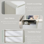 25" Nightstand with Charging Station, 23.6 "Wide