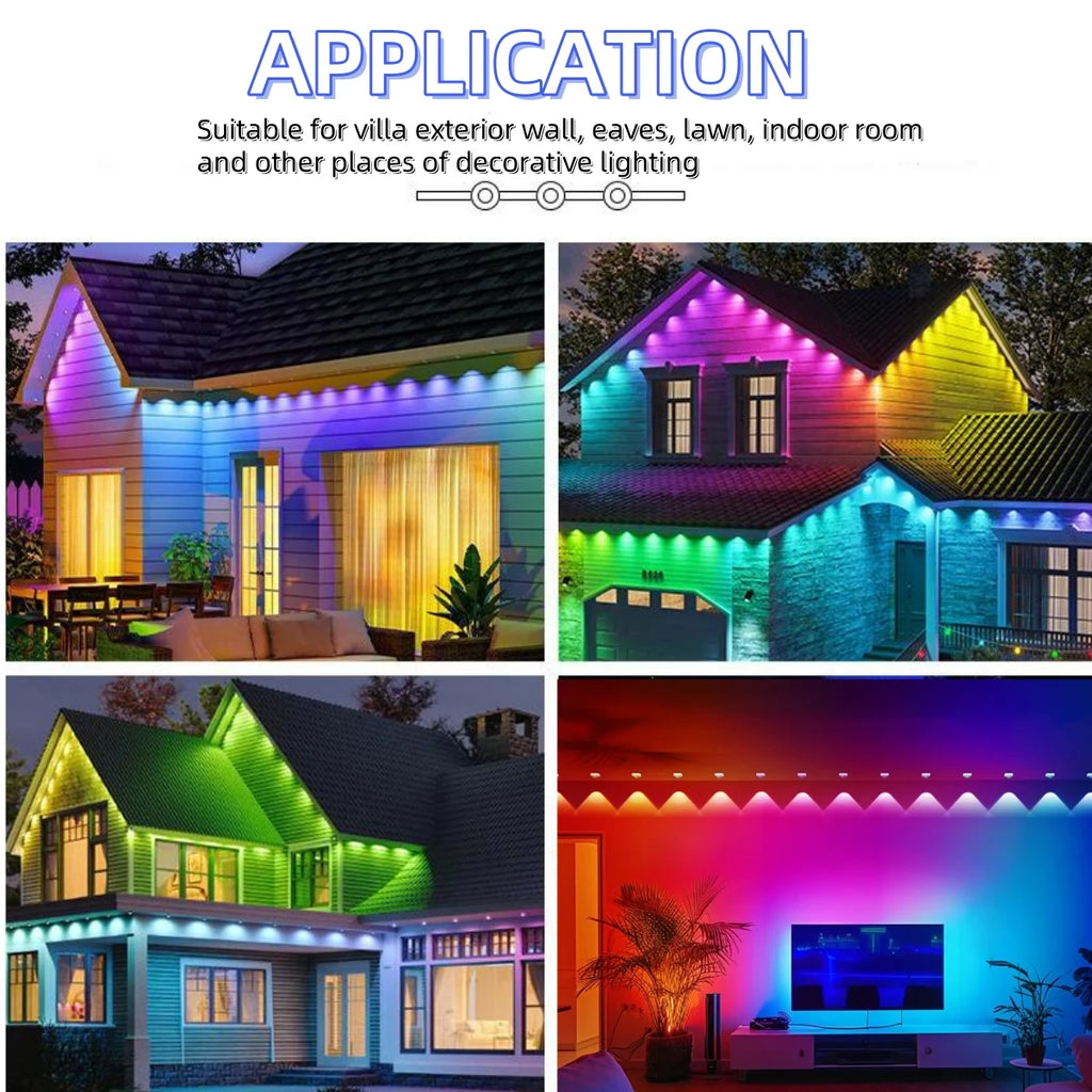 108FT Smart  LED Permanent Outdoor Eave Lights