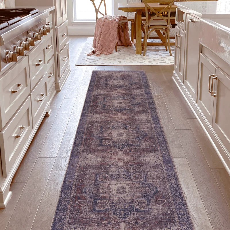 2'6''x10' Runner, Washable, Low-Pile, Non-Slip, Non-Shedding, Foldable