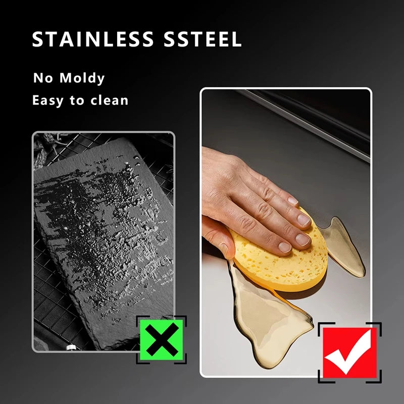 Thick Stainless Steel Chopping Board Multi-Purpose Cutting Board Easy to Clean