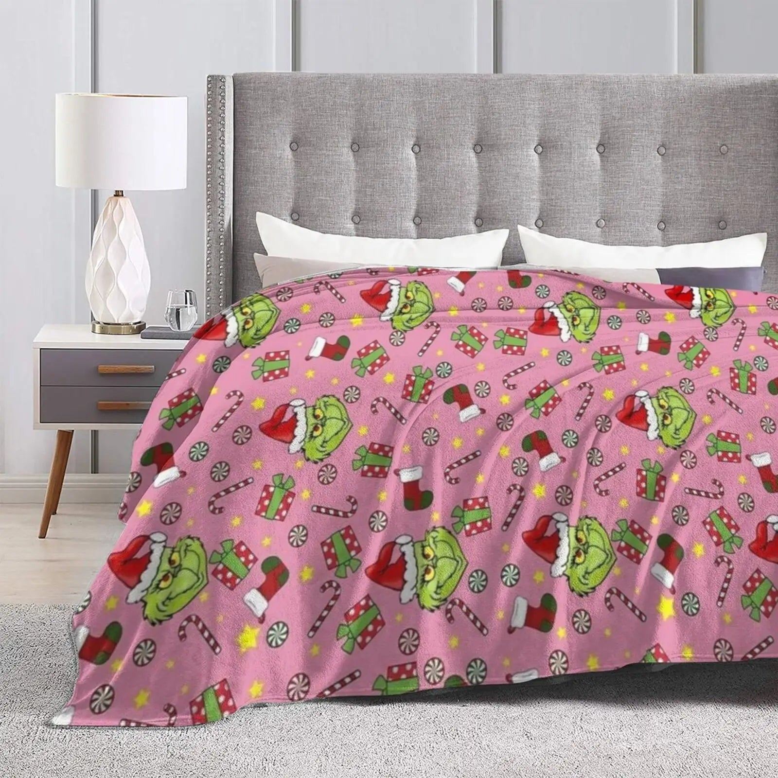 Comfortable Christmas Super Soft Flannel Fleece Throw
