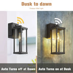Porch Light With GFCI Outlet Dusk To Dawn Outdoor