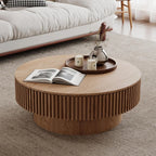 31.5''Round Coffee Table With Storage