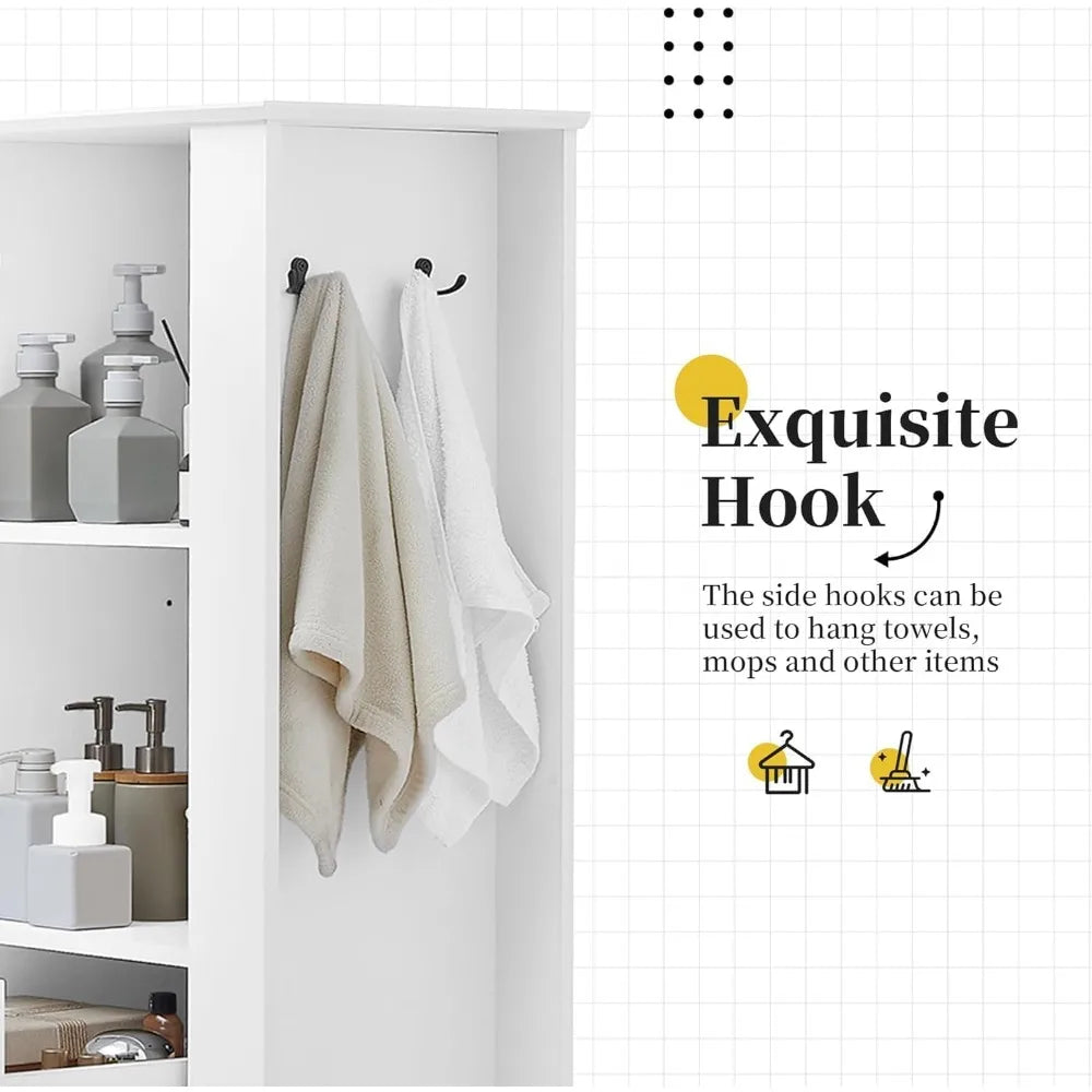 Tall Laundry Cabinet With Tilt Out Laundry Hamper