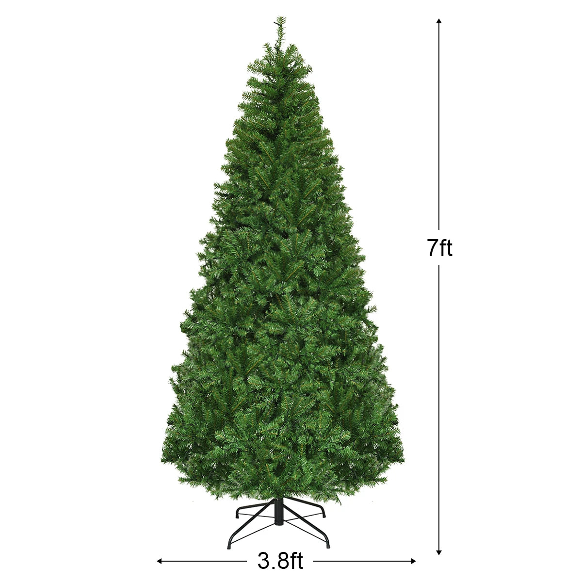 7Ft Pre-Lit Artificial Christmas Tree  500 LED Lights