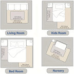 3cm Thick Memory Foam Playpen Mat  Non-Slip