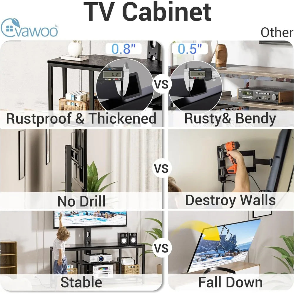 Swivel Corner TV Stand With Mount LED - 32-65"