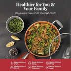 20 Pc Pots and Pans Set Nonstick Cookware + Bakeware Set Complete Ceramic for Kitchen Non Stick with Lids Dishwasher Oven Safe