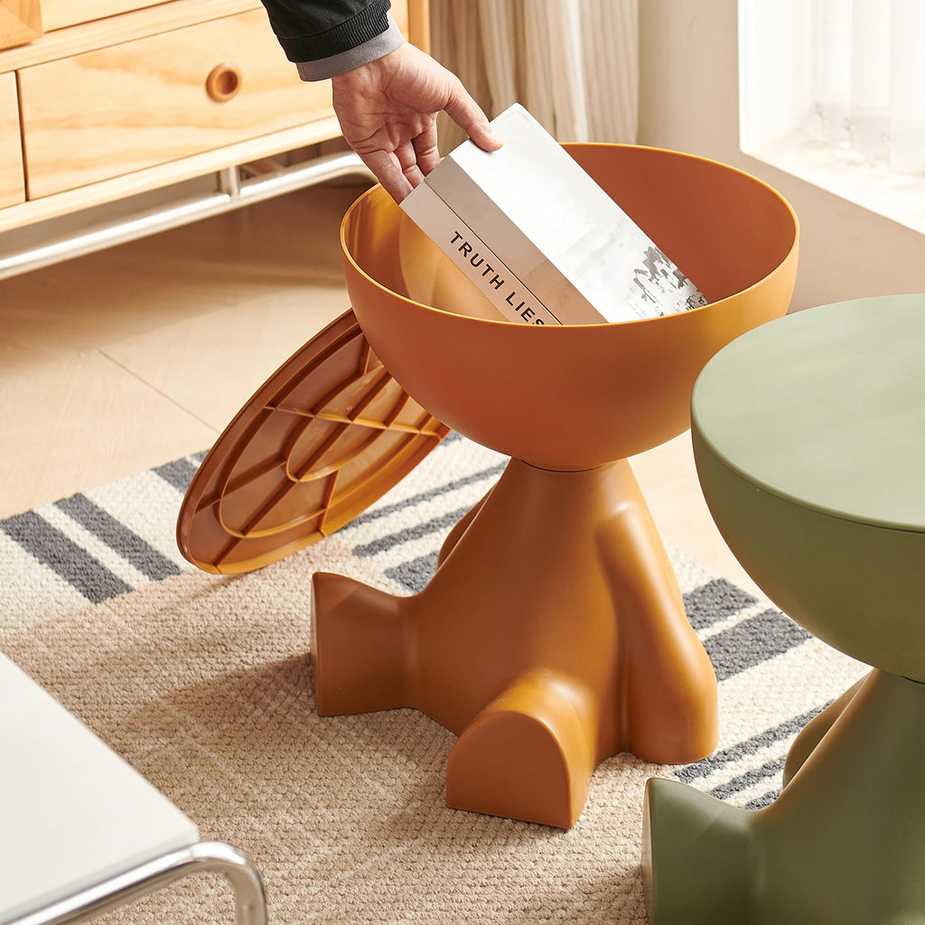 Coffee Table,1pc Modern Round Matte Finish Side Table