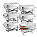 2/4/6 Pack 8QTChafing Dish Buffet Set Food Warmer Kit