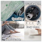 VIKAMA Nordic Abstract Style Carpet Anti-Slip Corridor Passageway Long Strip Mat Living Room Floor Mat Home Decoration