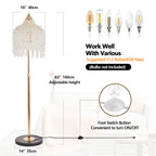 3-Light Elegant Crystal Floor Lamp Vintage Waterfall Design