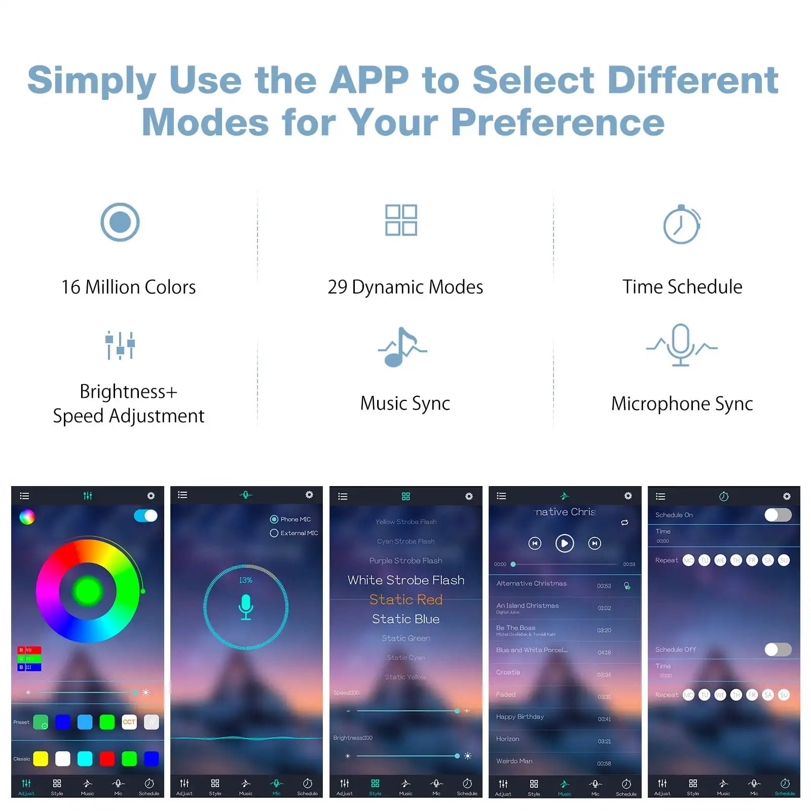 High Gloss White Table With LED Lights Open Shelf