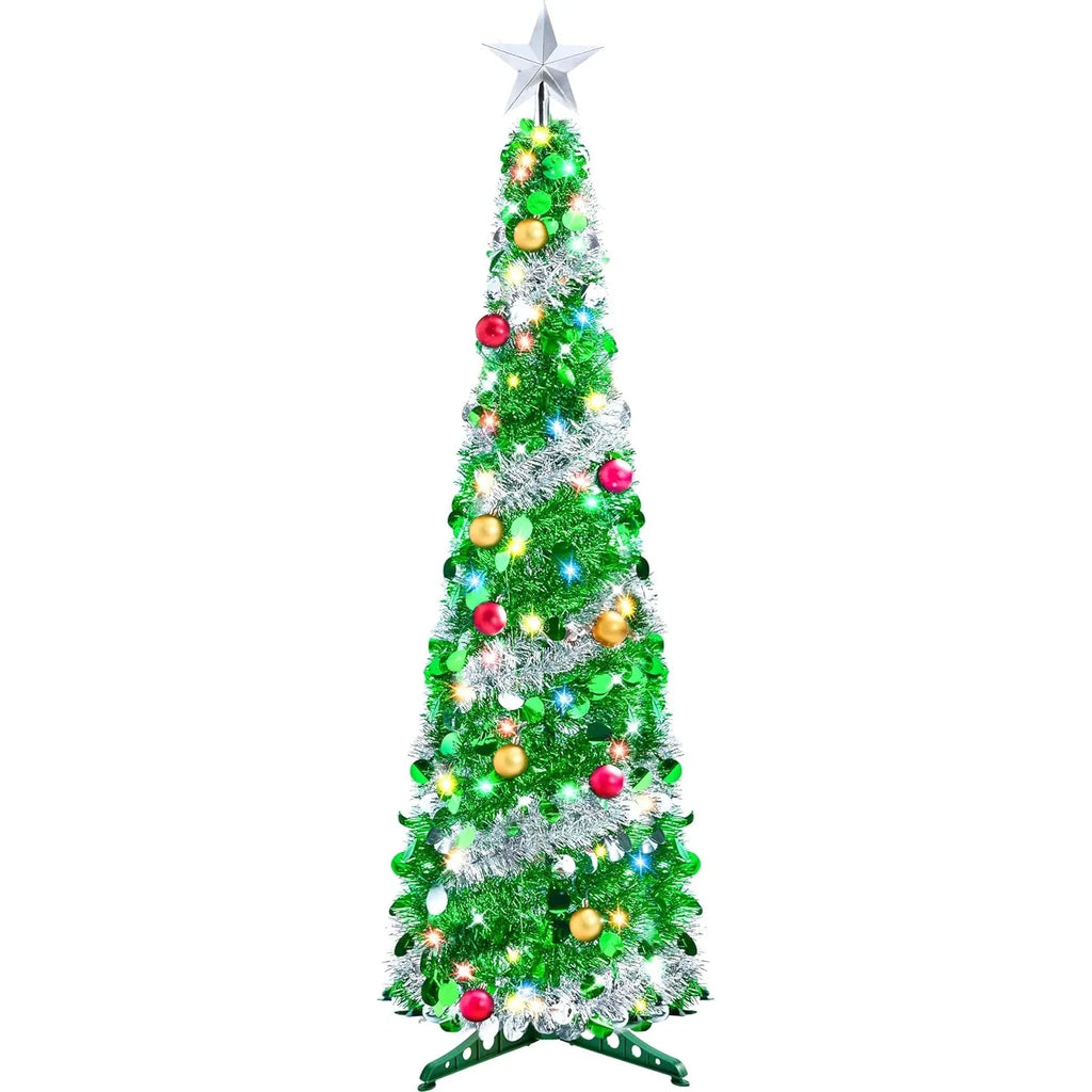 5 FT Pop Up Christmas Tree With Lights