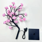 LED Rose Tree Lights 24LEDs USB Operated