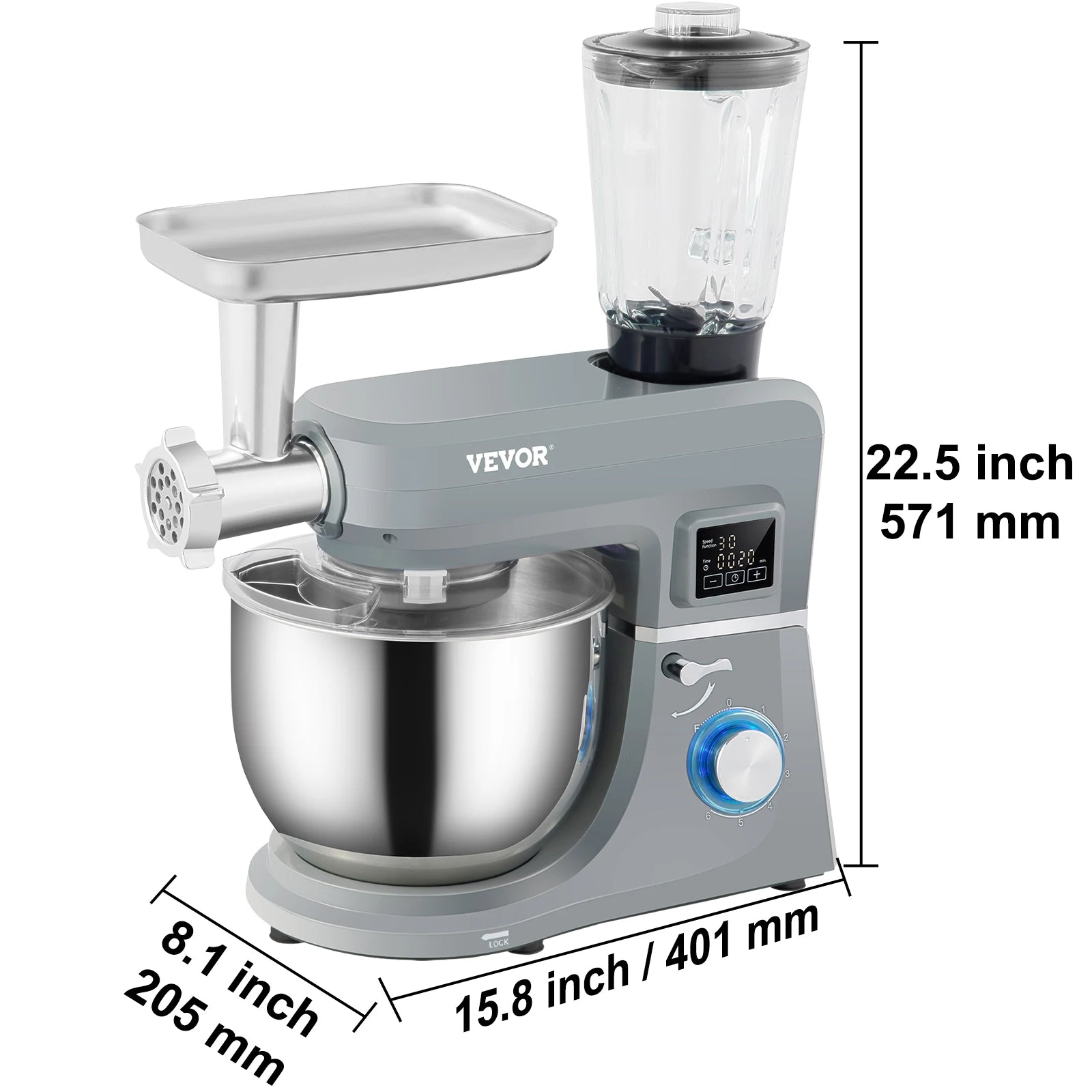 5 IN 1  Multifunctional Electric Mixer With 6 Speeds