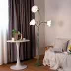 Retro 3-Head Flower Floor Lamp, Contains Bulbs