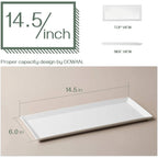 Rectangular Plates Set Of 4 Serving Trays