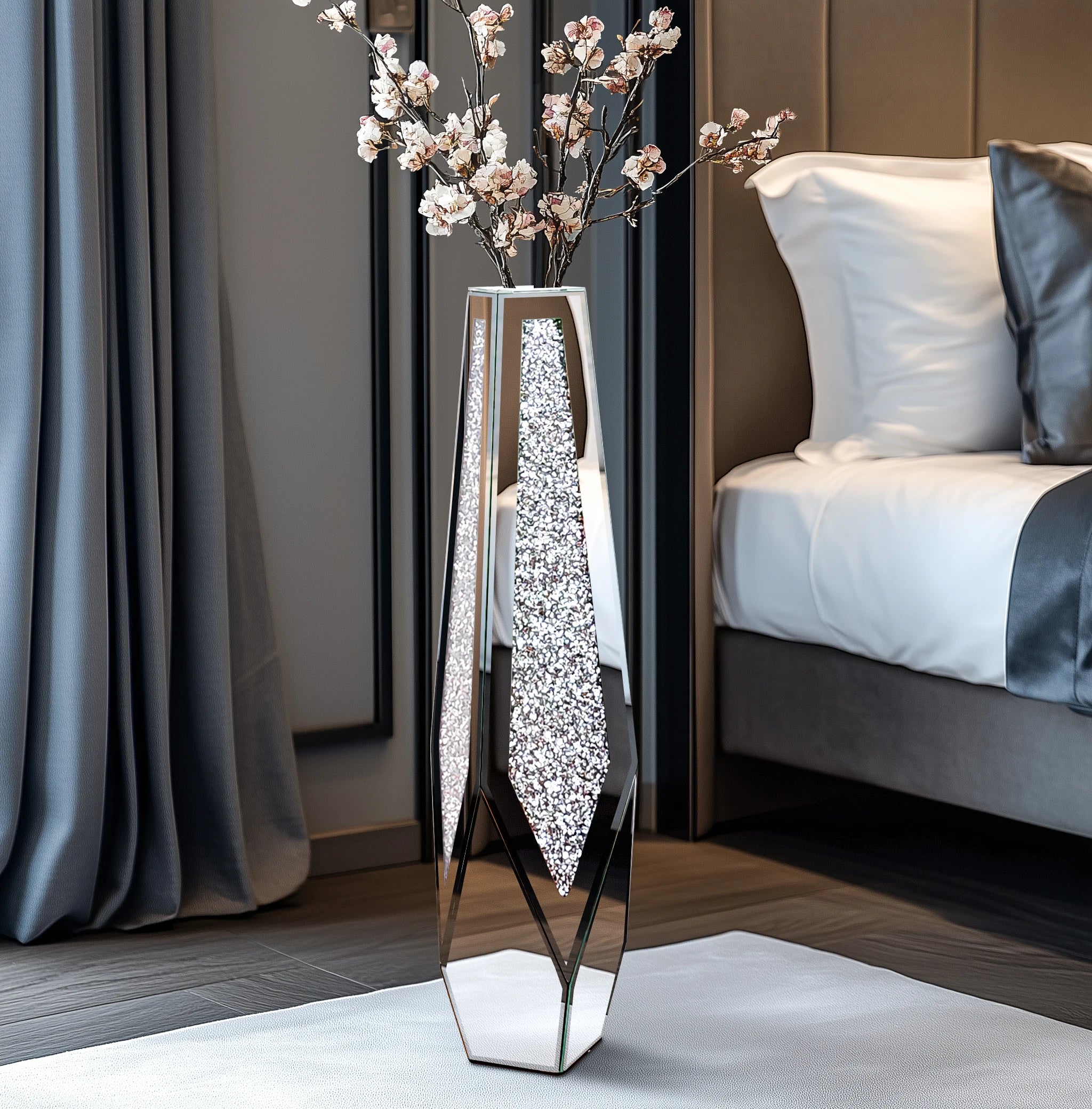 Tall Floor Mirror Vase