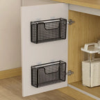Kitchen Cabinet Door Storage Box Iron Rack