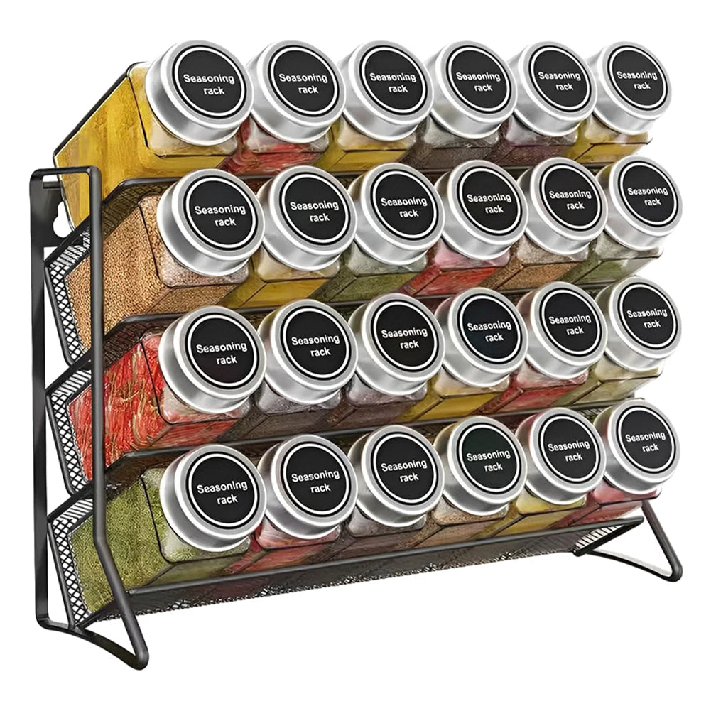 4 Tier Spice Jar Rack