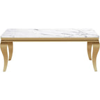 3 P Faux Marble Coffee Table With 2 Side Tables