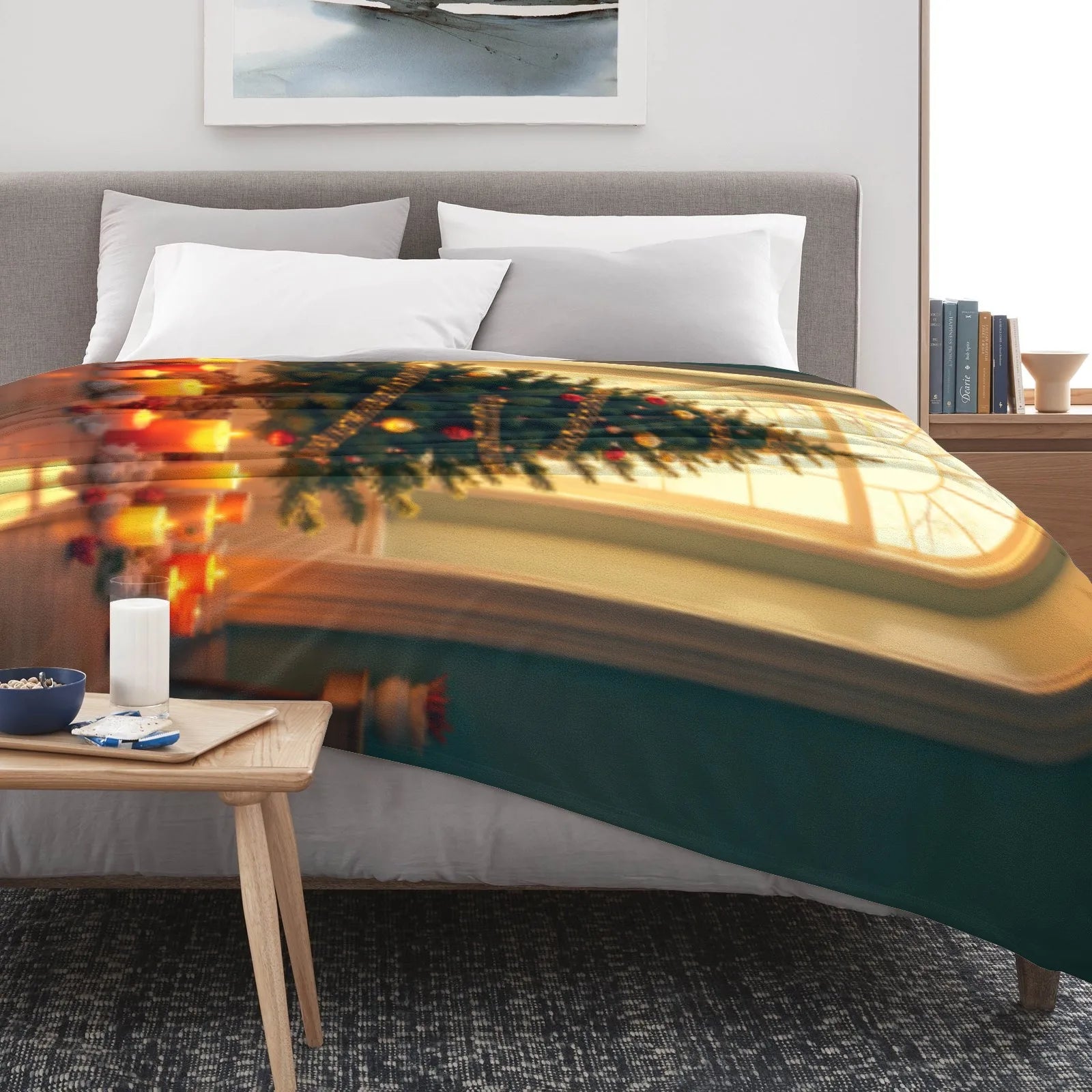 Christmas Blanket Throw Tree Fleece Blanket