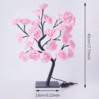 LED Rose Tree Lights 24LEDs USB Operated