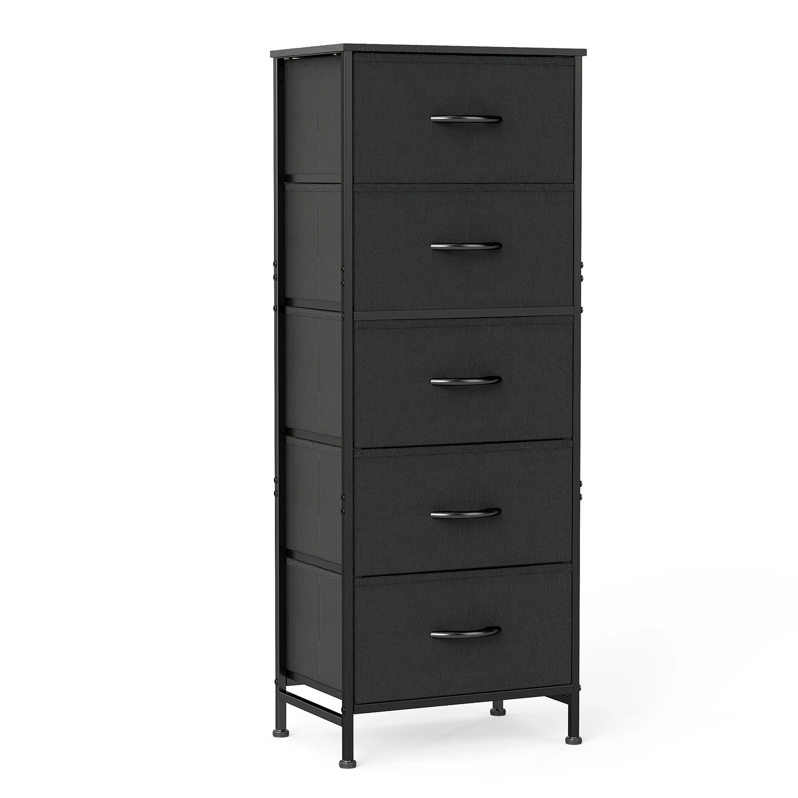 Dresser With 5 Fabric Drawers Nightstand