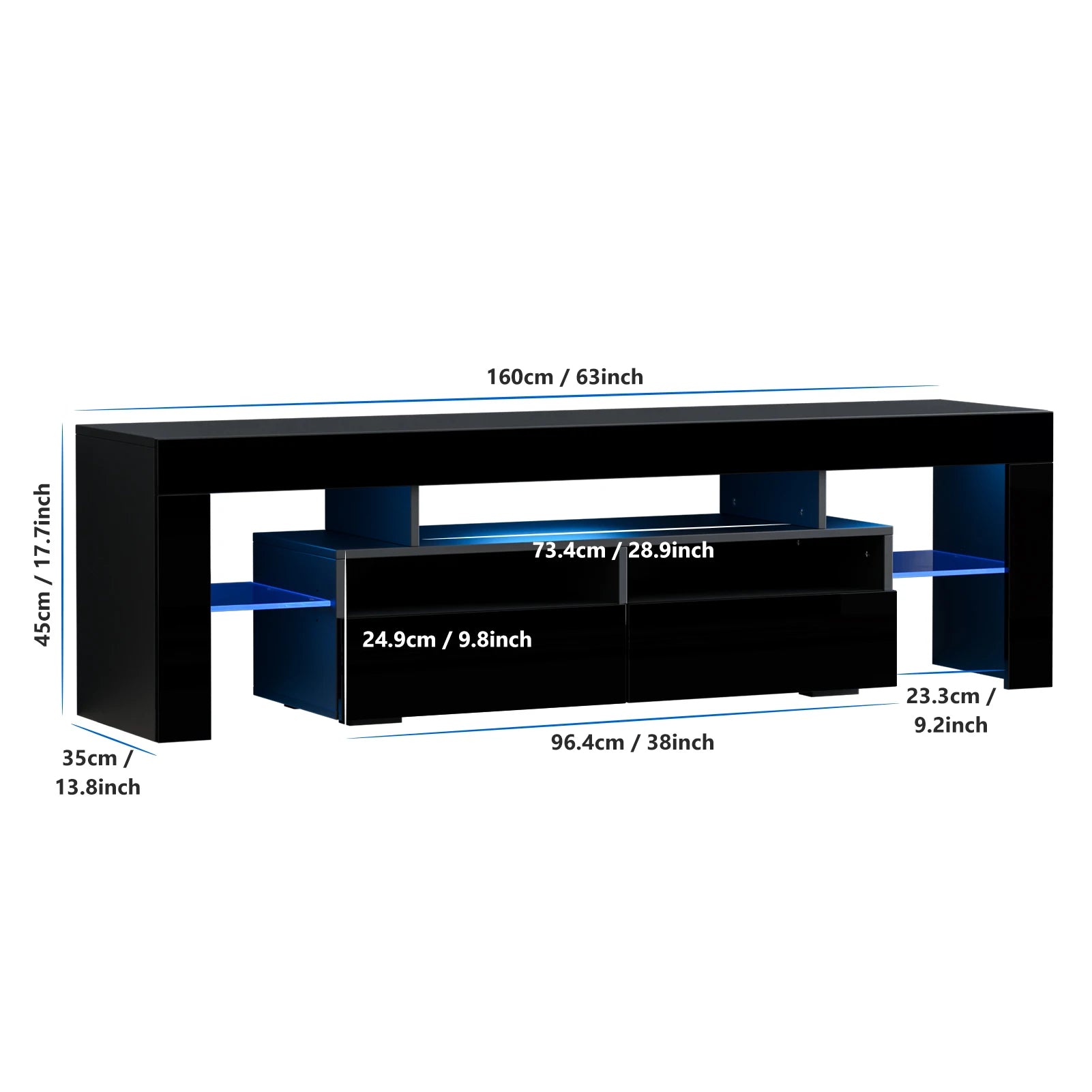 71IN LED TV Stand For 75/70/65 Inch TV