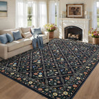 Washable Area Rugs Soft Low-Pile Non-Slip